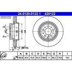 Bremsscheibe Volvo T. Xc90 2.5-4.4 02-14 24.0120-0122.1 Bremsscheibe Volvo T. Xc90 2.5-4.4 02-14 24.0120-0122.1