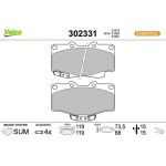 Valeo Bremsbelagsatz 302331 Valeo Bremsbelagsatz 302331