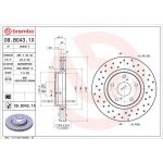 Bremsscheibe VA Xtra 09.B043.1X Bremsscheibe VA Xtra 09.B043.1X