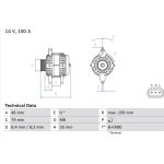 Bosch Lichtmaschine 0 986 084 440 Bosch Lichtmaschine 0 986 084 440