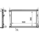 MAHLE Kühler, Motorkühlung CR 1355 000P