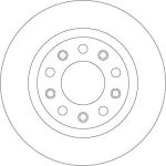 Bremsscheibe Alfa T. Giulietta 1.6-2.0 Jtdm 10-beschichtet DF8070 Bremsscheibe Alfa T. Giulietta 1.6-2.0 Jtdm 10-beschichtet DF8070