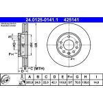 Bremsscheibe Opel P. Signum/Vectra 02 24.0125-0141.1 Bremsscheibe Opel P. Signum/Vectra 02 24.0125-0141.1