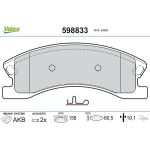 VALEO Bremsbeläge 598833 VALEO Bremsbeläge 598833