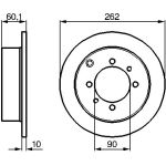 Bosch Bremsscheibe Hinterachse 0 986 478 655 Bosch Bremsscheibe Hinterachse 0 986 478 655