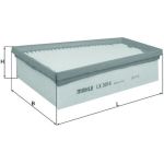 LX 3014 MAHLE Luftfilter LX 3014, Filtereinsatz, 246 x 190 x 58,5 mm – u. a. für Renault Megane III Coupé (DZ0/1_), Grandtour (KZ0/1), Schrägheck (BZ0/1_, B3_) – OE Nummer 165463884R - l LX 3014 MAHLE Luftfilter LX 3014, Filtereinsatz, 246 x 190 x 58,5 mm – u. a. für Renault Megane III Coupé (DZ0/1_), Grandtour (KZ0/1), Schrägheck (BZ0/1_, B3_) – OE Nummer 165463884R - l
