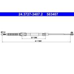 ATE Handbremsseil Seilzug Festellbremse 24.3727-3407.2 ATE Handbremsseil Seilzug Festellbremse 24.3727-3407.2