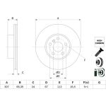 Bremsscheibe 0 986 479 H33 Bremsscheibe 0 986 479 H33