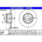 Bremsscheibe Bmw S. 5 1.8-2.5 88-97 24.0112-0124.1 Bremsscheibe Bmw S. 5 1.8-2.5 88-97 24.0112-0124.1