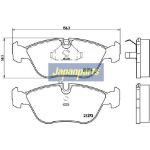 Japanparts Bremsbeläge PA-0327AF Japanparts Bremsbeläge PA-0327AF