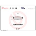 BREMBO Bremsklötze HA P 10 053 BREMBO Bremsklötze HA P 10 053