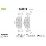 Valeo Bremsbelagsatz 601721