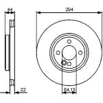 Bremsscheibe VA 0 986 479 438 Bremsscheibe VA 0 986 479 438