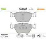 Valeo Bremsbelagsatz 302067 Valeo Bremsbelagsatz 302067