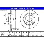 Bremsscheibe Db P. W168 97-04 24.0112-0144.1 Bremsscheibe Db P. W168 97-04 24.0112-0144.1