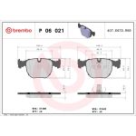 BREMBO Klötze VA laufrichtungsgeb P 06 021 BREMBO Klötze VA laufrichtungsgeb P 06 021