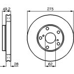 Bremsscheibe VA 0 986 478 632 Bremsscheibe VA 0 986 478 632