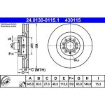 Bremsscheibe Vw P. Eos/Golf/Passat 05 24.0130-0115.1 Bremsscheibe Vw P. Eos/Golf/Passat 05 24.0130-0115.1