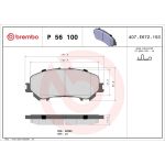 BREMBO Bremsklötze VA P 56 100 BREMBO Bremsklötze VA P 56 100