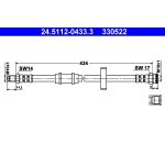 ATE Bremsschlauch 24.5112-0433.3 ATE Bremsschlauch 24.5112-0433.3