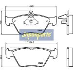 Japanparts Bremsbeläge PA-0410AF
