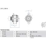 Lichtmaschine 0 986 082 080