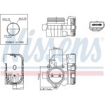 NISSENS Drosselklappenstutzen 955006 NISSENS Drosselklappenstutzen 955006
