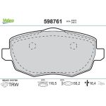 Valeo Bremsbelagsatz 598761 Valeo Bremsbelagsatz 598761