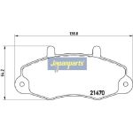 Japanparts Bremsbeläge PA-0321AF Japanparts Bremsbeläge PA-0321AF