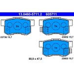 Bremsbelagsatz Honda T. Accord/Cr-V/Fr-V 01-09 13.0460-5711.2 Bremsbelagsatz Honda T. Accord/Cr-V/Fr-V 01-09 13.0460-5711.2
