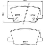 BREMBO Bremsklötze HA P 77 003