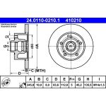 Bremsscheibe Audi T. A4 1.6-2.8 94-01 Ohne Lager 24.0110-0210.1 Bremsscheibe Audi T. A4 1.6-2.8 94-01 Ohne Lager 24.0110-0210.1