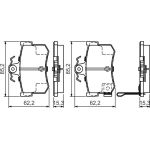 Bosch Bremsbelagsatz 0 986 424 568 Bosch Bremsbelagsatz 0 986 424 568