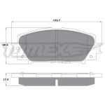 TOMEX brakes Bremsbelagsatz, Scheibenbremse TX 16-09 TOMEX brakes Bremsbelagsatz, Scheibenbremse TX 16-09
