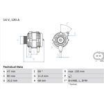 Lichtmaschine 0 986 042 820 Lichtmaschine 0 986 042 820