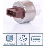 NISSENS Druckschalter, Klimaanlage 301008 NISSENS Druckschalter, Klimaanlage 301008