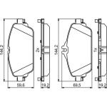 Bosch Bremsbelagsatz 0 986 494 951