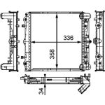 MAHLE Kühler, Motorkühlung CR 383 000P MAHLE Kühler, Motorkühlung CR 383 000P