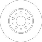 Bremsscheibe Fiat T. 500L 0,9-1,4/1,3-1,6 D 12 DF6228