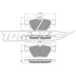 TOMEX brakes Bremsbelagsatz, Scheibenbremse TX 18-71