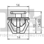 FA1 Befestigungsclip Zier-/Schutzleiste 89-40003.10 FA1 Befestigungsclip Zier-/Schutzleiste 89-40003.10