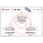 BREMBO Bremsklötze VA P 28 035