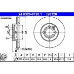 Bremsscheibe Seat P. Arosa/Cordoba/Ibiza/Toledo 91-04 Power Disc 24.0320-0128.1