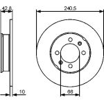 Bosch Bremsscheibe 0 986 479 478