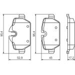 Bosch Bremsbelagsatz 0 986 494 461