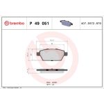 BREMBO Bremsklötze HA P 49 051 BREMBO Bremsklötze HA P 49 051