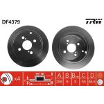 Bremsscheibe Toyota T. Corolla 1.4-1.8 02-07 DF4379