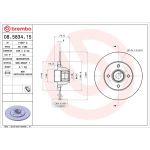 Brembo Bremsscheibe 08.5834.15 Brembo Bremsscheibe 08.5834.15