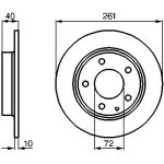 Bremsscheibe HA 0 986 478 633 Bremsscheibe HA 0 986 478 633
