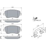 Bosch Bremsbelagsatz 0 986 494 160 Bosch Bremsbelagsatz 0 986 494 160
